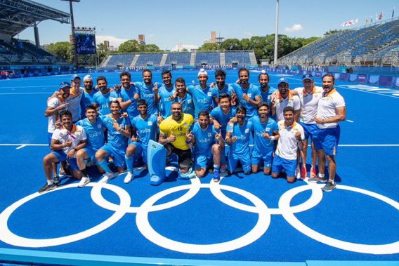 What a historic day for us Indians. A 🥉 medal for our Men’s Hockey Team at the #Tokyo2020 Congratulations to the entire Team.