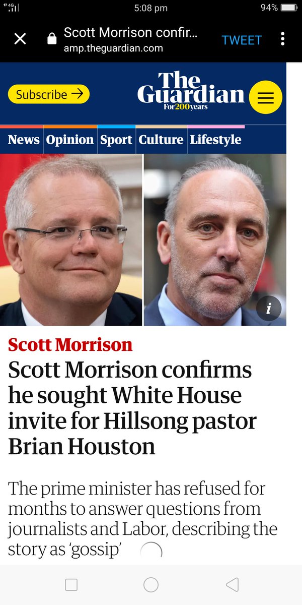 JasonTh46858503's tweet photo. @ScottMorrisonMP Hey you pathological lying corrupt Liberal who's not a leader looks like one of your mates Brian Houston has just been arrested let's hope your other mate accused rapist Christian Porter gets arrested and you knew what happened to Brittany Higgins before the last election https://t.co/7JNSSAnXDZ