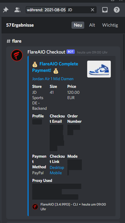 Jashardev's tweet image. Easy @FlareAIO 🔒

@EscapeNotify 
@CometSolution