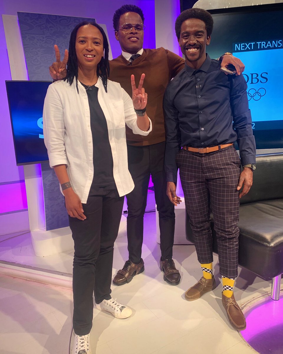Great fun was had with <a href="/thomasmlambo/">Thomas Mlambo</a> &amp; @tipsshampoonaiza (not pictured) in the #SportAt10tv studio last night!

Awesome chatting to @kcfcofficial legend @kingsalt31 &amp; tv personality <a href="/thabo_malemasa/">ThaboMalema</a>… can’t wait to see the next phase of both your careers!

<a href="/mzansi_fosho/">Mzansi Fo Sho</a> <a href="/sabcsport/">cocacola soccerzone</a>