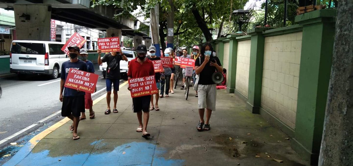 AnakbayanMNL's tweet photo. Naglunsad ng kilos protesta na pinangunahan ng Bagong Alyansang Makabayan (BAYAN) Manila, kasama ang iba't ibang pambansa-demokratikong grupo sa ilalim nito, sa harap ng Department of Health, Tayuman.

1/3 https://t.co/OP68bdUrn0