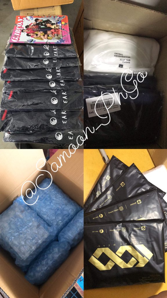 Samoon_PhGo's tweet photo. #SamoonGoUPDATES
Hello eto yung mga dumating sa Thai Address 1000stars BoxSet ,Itsay Shirt,Earth FC Shirt,Abblab Clothing(yung kay krist)Thank you sa mga umorder 😘 https://t.co/HtrDx91Jwc