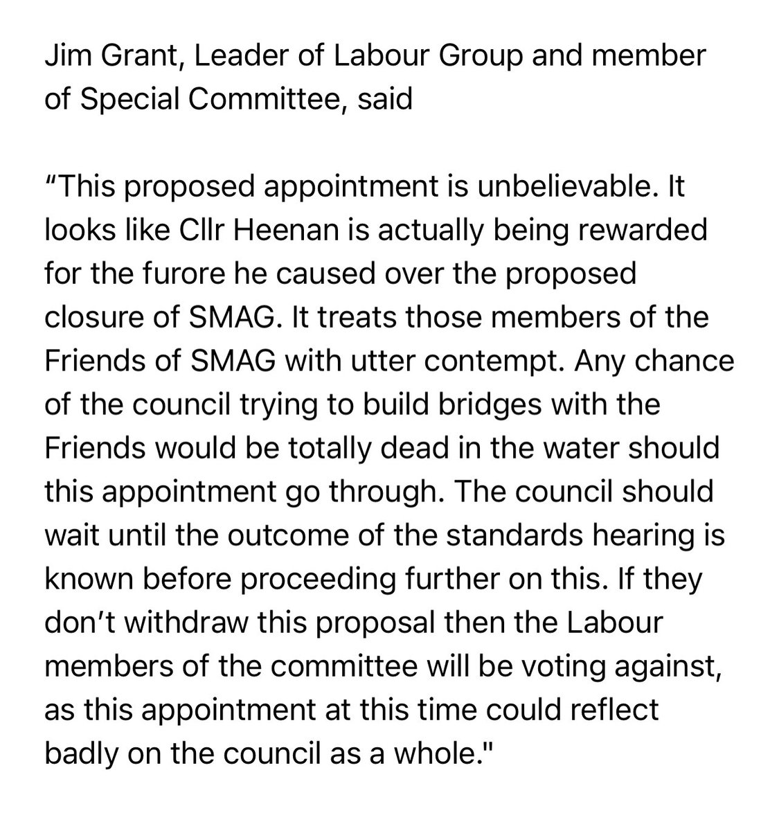 Disappointed but not surprised by the Swindon Conservatives plan to appoint Cllr Dale Heenan as the chair of the licensing committee (worth £7k in allowances) despite his recent high-profile resignation for insulting local community group @FrSMAG. 

#jobsfortheboys #cronyism