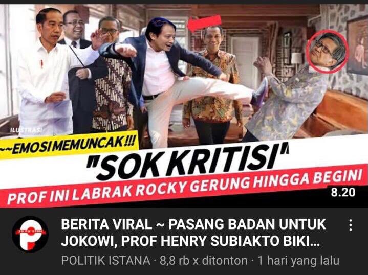 Rocky gerung memang jago bikin sensasi..
Tapi esensi dari dari setiap kalimatnya nol benar. Yg membuat dia tenar bukan prestasi ,tapi kubangan kotor yg menampung semua omong kosongnya .