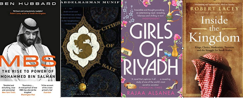 PKhaneka's tweet photo. The best books on Saudi Arabia โ MBS: The Rise to Power of Mohammed bin Salman by Ben Hubbard @NYTBen; Cities of Salt by Abdelrahman Munif (tr Peter Theroux); Girls of Riyadh by @RajaaAlsanea; Inside the Kingdom by @robertlacey_com
https://t.co/WCuExv6yra #SaudiLit #SaudiArabia https://t.co/Yh3JHQiRWl