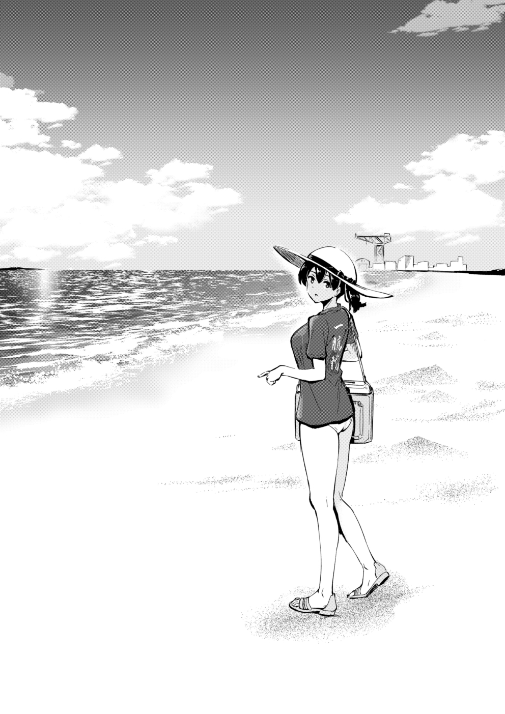 羊毛兎 マスクザj先生が浜辺の描き方を動画で教えてくださったので早速練習してみました こうですか先生 艦これ T Co V210karyk3 Twitter