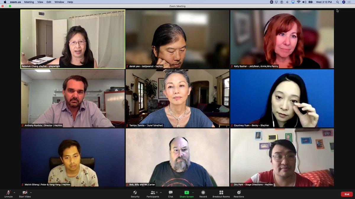 LAWritersCenter's tweet photo. Amazing rehearsal tonight with the cast for "Them's Ponies!" which is part of our Home: Asian Voices Reading Series. I was so moved by the dedication and talent of the cast and by the beautiful words written by Rebekah Chang https://t.co/fS6ttZovpW