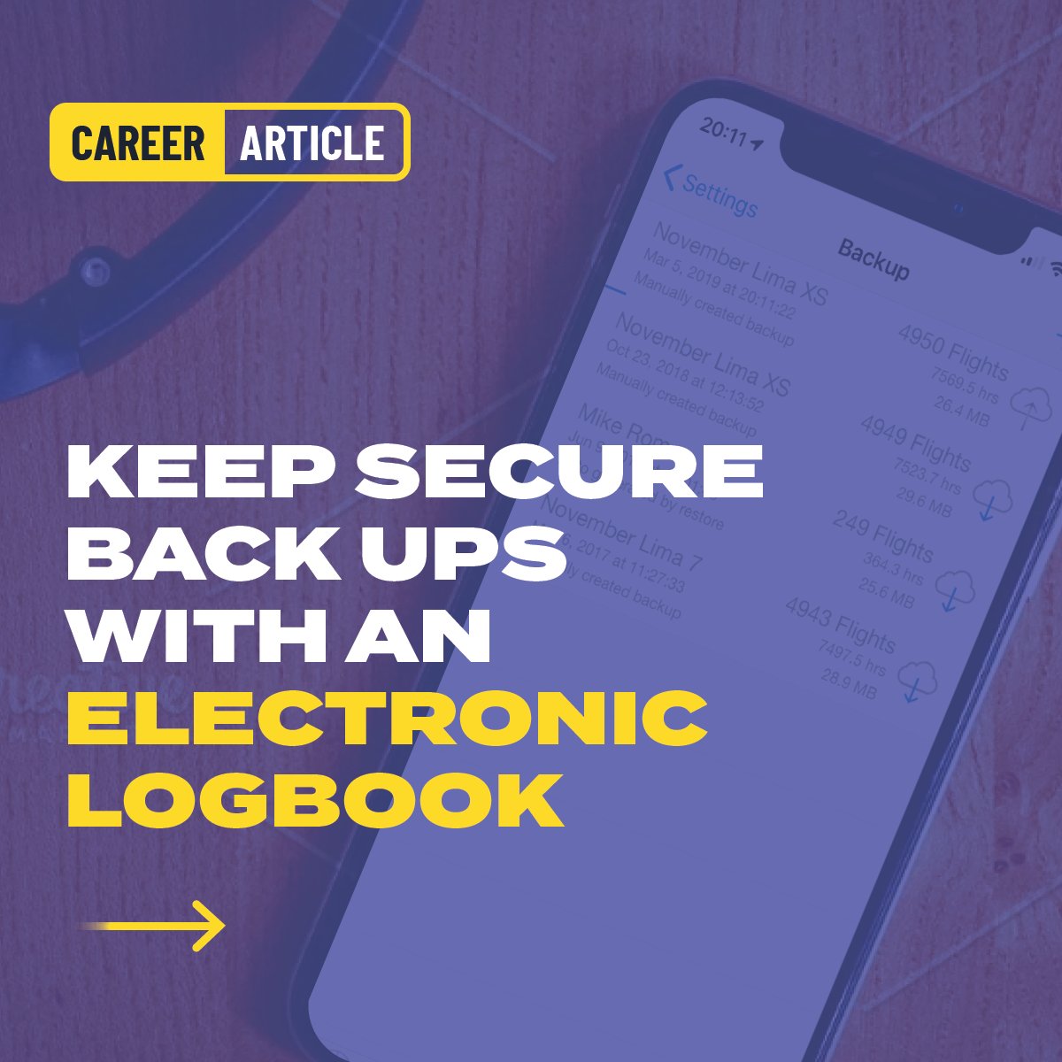 Airside_Aero's tweet photo. Using an electronic logbook like LogTen Pro allows you to seamlessly back up your logbook to any secure location. Get a free 3-month trial, https://t.co/yyWBQMO1UJ

#Airside #AirsideFromCAE #Pilots #PilotsLog #PilotLife #LogTenLife #EveryFlightCounts @coradine  @CAE_Inc https://t.co/2Gm0lOJPHR