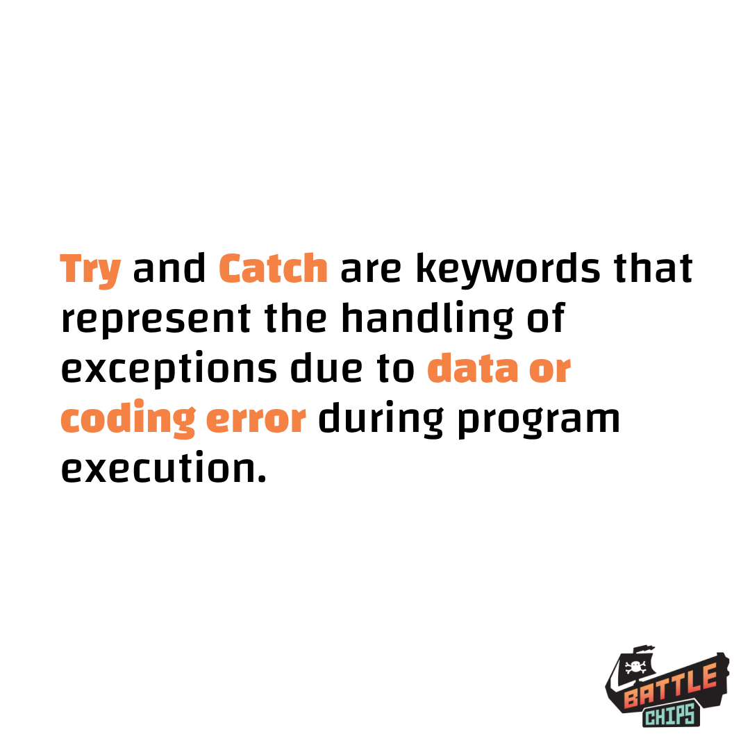 ohpotatopirates's tweet photo. We'll be introducing some new programming concepts we've included in our new game: Potato pirates: Battlechips! Let's take a look at what 'Try / Catch ' concept means! 

#codomo #cybersecurity #internet #howcodingworks #boardgame #cardgamer #boardgames https://t.co/CJhnEYievG
