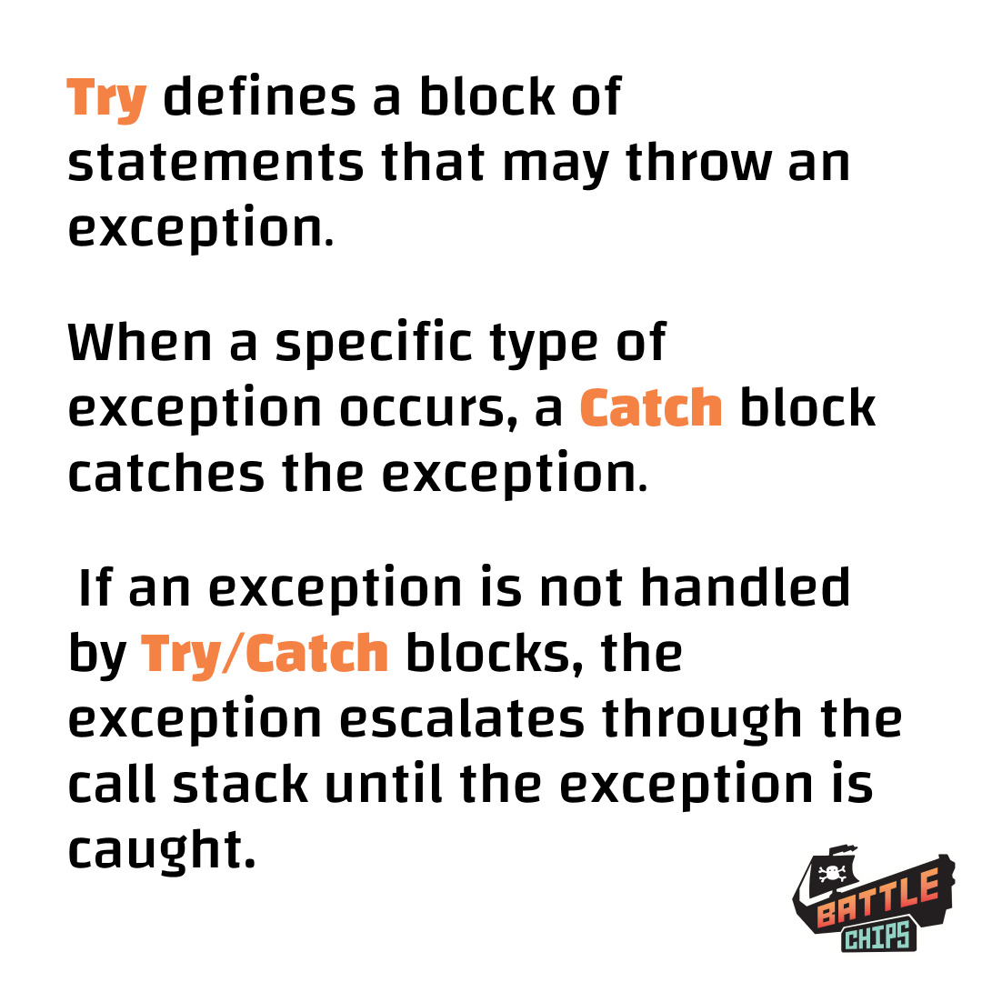 ohpotatopirates's tweet photo. We'll be introducing some new programming concepts we've included in our new game: Potato pirates: Battlechips! Let's take a look at what 'Try / Catch ' concept means! 

#codomo #cybersecurity #internet #howcodingworks #boardgame #cardgamer #boardgames https://t.co/CJhnEYievG