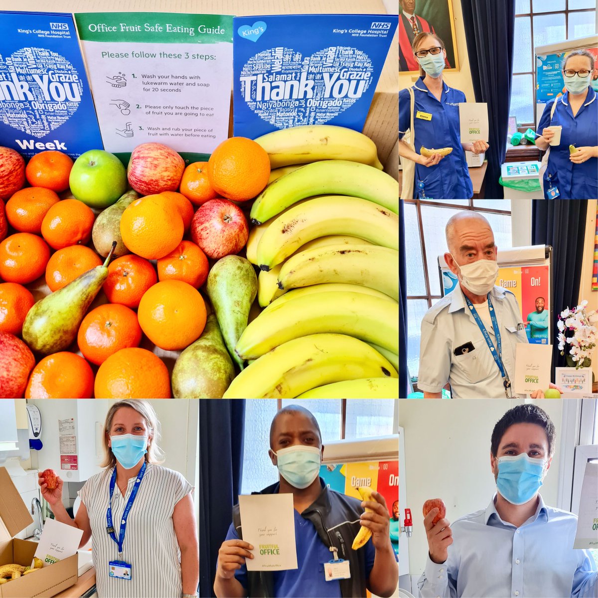 For our #ThankYouThursday celebrations, we'd like to say a huge thank you to @fruitfuloffice for delivering fruit every Tuesday since the beginning of the pandemic for our #TeamKings staff 👏.