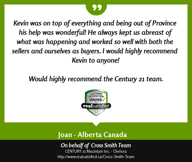 Join me in celebrating another happy client. realsatisfied.ca/Cross-Smith-Te… via <a href="/realsatisfied/">RealSatisfied</a>