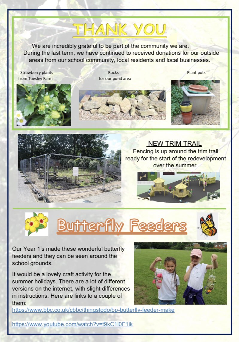 LoseleyFields's tweet photo. Our latest Grounds Watch Newsletter is now available: https://t.co/gVanx9BS6B
Lots of work is happening around the school over the summer including roof work on the YR4 block, new paving in some areas and work begins on our new trim trail!
#GroundsWatch #Farncombe #Godalming https://t.co/vuB0P9gFFk