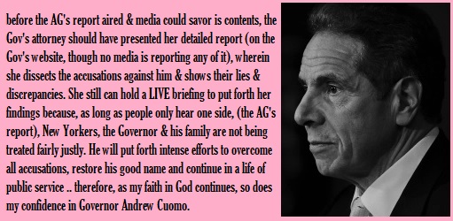 karynpalminteri's tweet photo. You owe it to yourself, your audience &amp; your voters to hear the response by the Gov's attorney, Rita Glavin, defending ea accusation. It's on his official website &amp; has been over-looked by most: but in fairness, all sides must be heard. #Cuomodonotresign https://t.co/TN5W8YD3J6