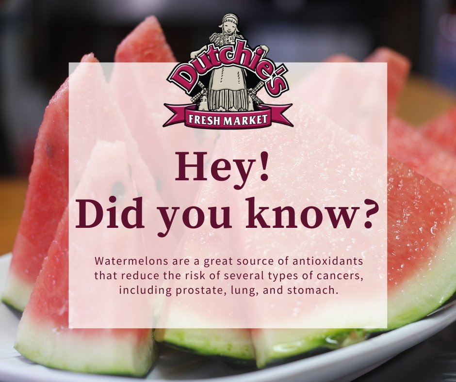 DutchiesMarket's tweet photo. 🍉 3 𝗙𝘂𝗻𝗻𝘆 𝗙𝗮𝗰𝘁 𝗮𝗯𝗼𝘂𝘁 𝗪𝗮𝘁𝗲𝗿𝗺𝗲𝗹𝗼𝗻𝘀 🍉
🍉 Watermelons are both a fruit and a vegetable.
🍉 Watermelons can help prevent cancer. 
🍉 Watermelon juice may relieve muscle tension 

#dutchies #watermelons #melons #funfacts #Didyouknow? #squarewatermelons https://t.co/Ox4pQTNI8m