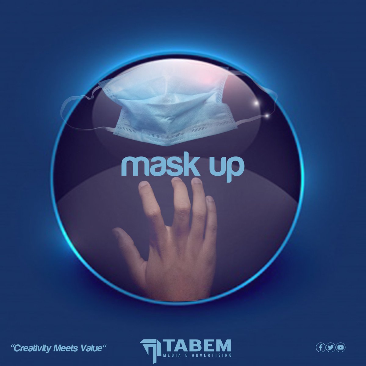 TABEMMedia's tweet photo. We can beat the virus 💪
Mask up and stay safe.
#tabemmedia #COVID19 https://t.co/RZIWGu5buF