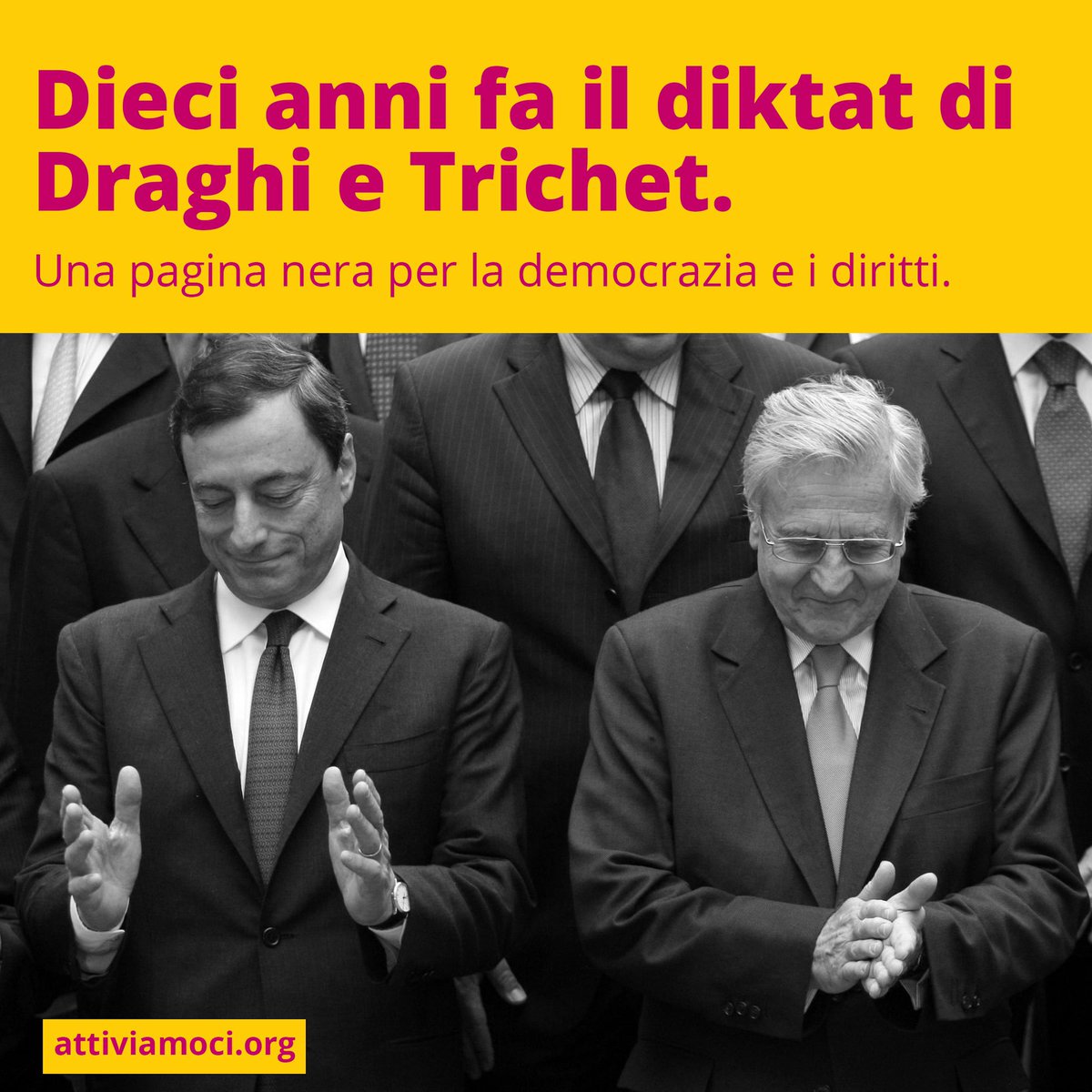 AttiviamociUp's tweet photo. Dieci anni fa il diktat di Draghi e Trichet 

👉 https://t.co/2P8lMNOQMY https://t.co/tcYIDrjdZE