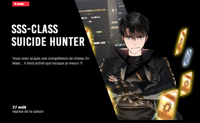 ReaperScansFR's tweet photo. C'est officiel, reprise de SSS-Class Suicide Hunter le 27 aout en Corée https://t.co/JitdN7sPgL