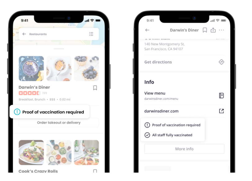 benwakana46's tweet photo. Big News. @Yelp will now allow users to filter restaurants, bars, spas, &amp; more based on vaccine requirements or fully vaxxed staff. https://t.co/em8dgVyzv5