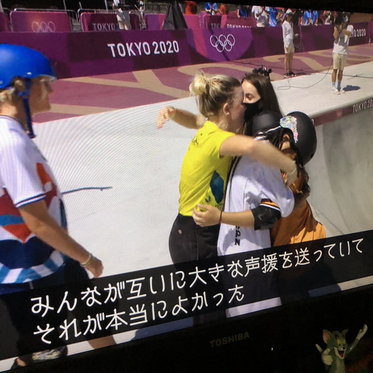 リュウコさん スカイ 可愛いよスカイ 東京 オリンピック Olympics スケートボード アリソンフェリックス来てたの知らなかったゴメン