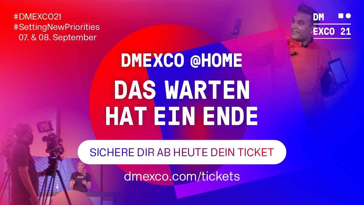 dmexco's tweet photo. Der #DMEXCO21 Ticketshop ist online. 🙌

Wähle zwischen dem rundum Wohlfühlpaket, dem Standard-Ticket. 🤗 
Oder du entscheidest dich für das Premium-Ticket und kommst in den Genuss exklusiver Vorteile. 💎

🎫 https://t.co/pdUDDRzuPZ 🎫 #SettingNewPriorities #DMEXCOatHome https://t.co/YJgsA3h6Ps