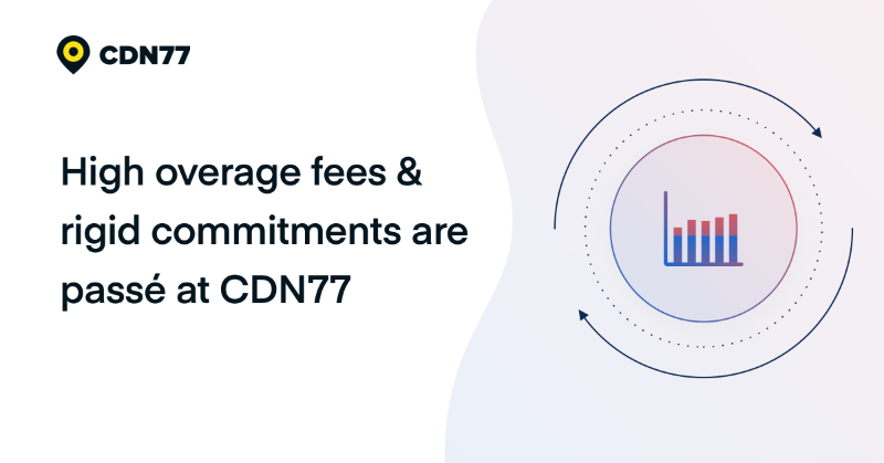 CDN77com's tweet photo. We want to support your growth, not penalize it. With CDN77, you can benefit from flat overages and enjoy the flexibility to change your traffic plans on a monthly basis. Check our latest blog post for more details.