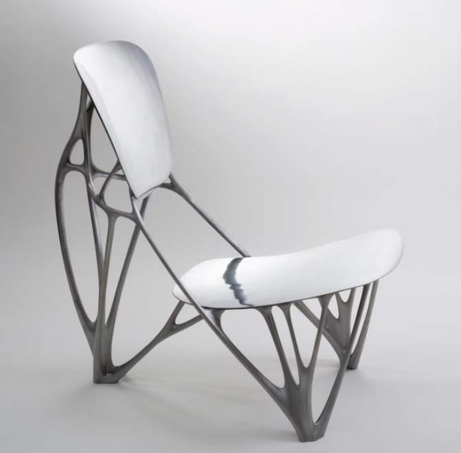 CentraalMuseum's tweet photo. In juli werd de eerste #3D geprinte brug ter wereld geopend. De spraakmakende #MX3Dbridge is ontworpen door Joris Laarman. Laarman is voornamelijk bekend van de Bone Chair (2006) die behoort tot de vaste collectie van het Centraal Museum #Utrecht. https://t.co/okEAcl2gZ7