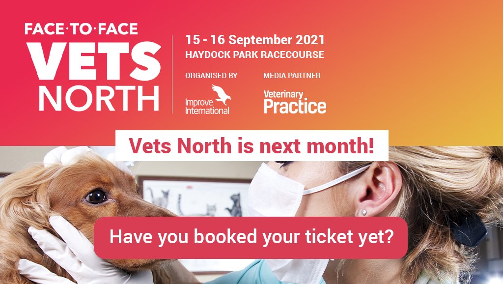 We can't wait to meet you in person at #VetsNorth2021!
We have taken all necessary precautions to ensure that you can enjoy a safe learning experience and get back to seeing your veterinary network whilst getting the latest updates for your CPD.
Join us!🔗vetsnorth.com/tickets