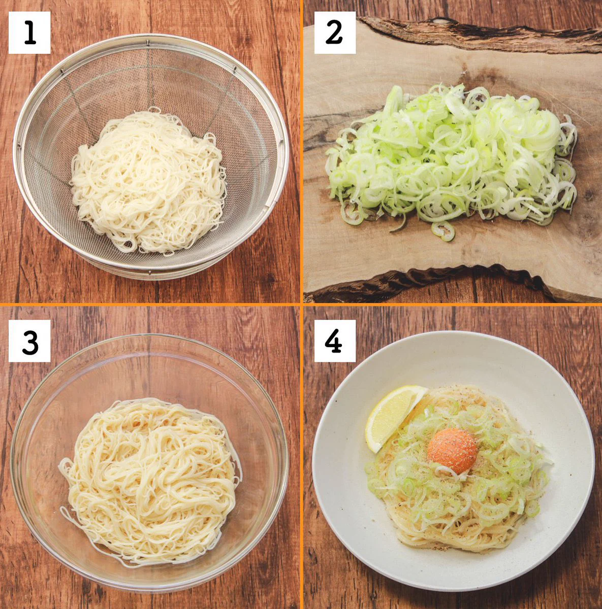 レモンの酸味でさっぱり美味しそう！素麺の油そば風レシピ！
