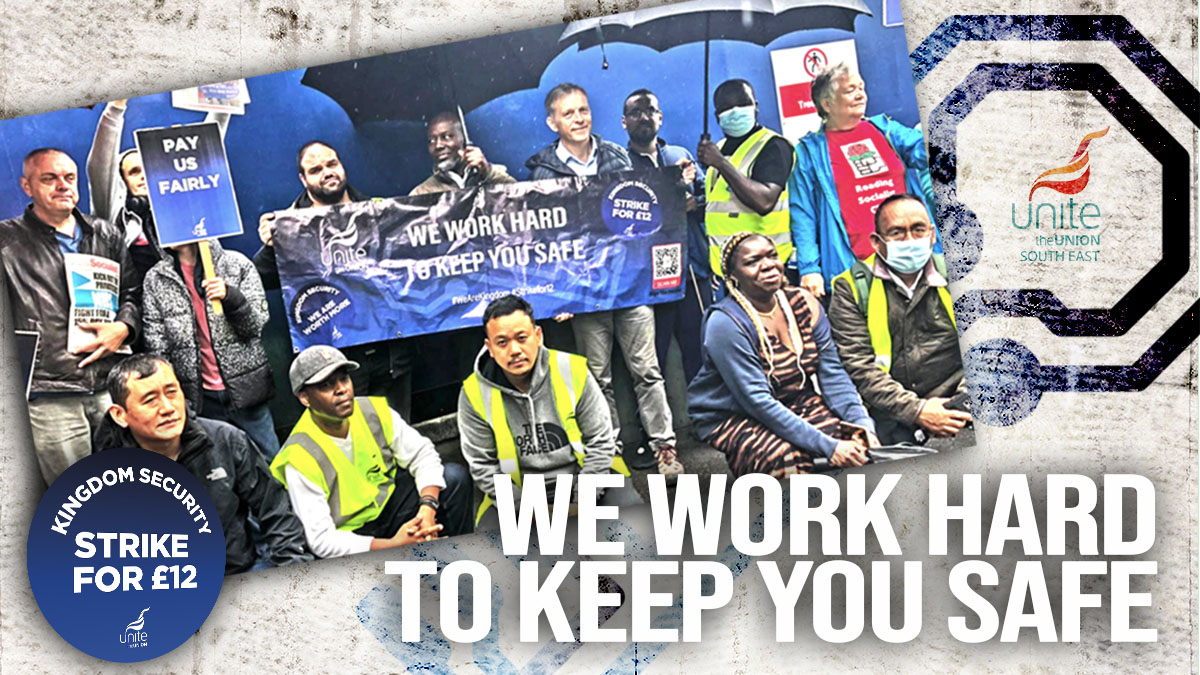 unite_southeast's tweet photo. 🔵Hard-working #KingdomSecurity staff at the #RoyalBerkshireHospital are still fighting for improved working terms and conditions they deserve. ✊

🤔Want to know what you can do to help?
👉https://t.co/JoVYJOQRON

#WeAreKingdom #StrikeFor12 https://t.co/CJS4FAX2Z8