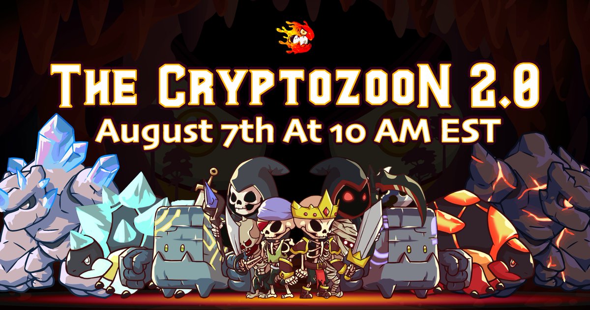 🧧The CryptoZoon 2.0 big upgrade will be completed on August 7th at 10 a.m. EST.

💥Several issues and bugs generated by the game are still being supported during the maintenance period. If you have any troubles during the game, please contact us at for assistance.

$ZOON #P2E