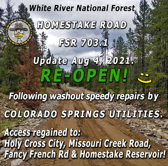 Bushducks's tweet image. Homestake Road Washout Repaired 😍
Access to Holy Cross City &amp;amp; nearby trails re-Opened.
bushducks.com/tripreps/passo…