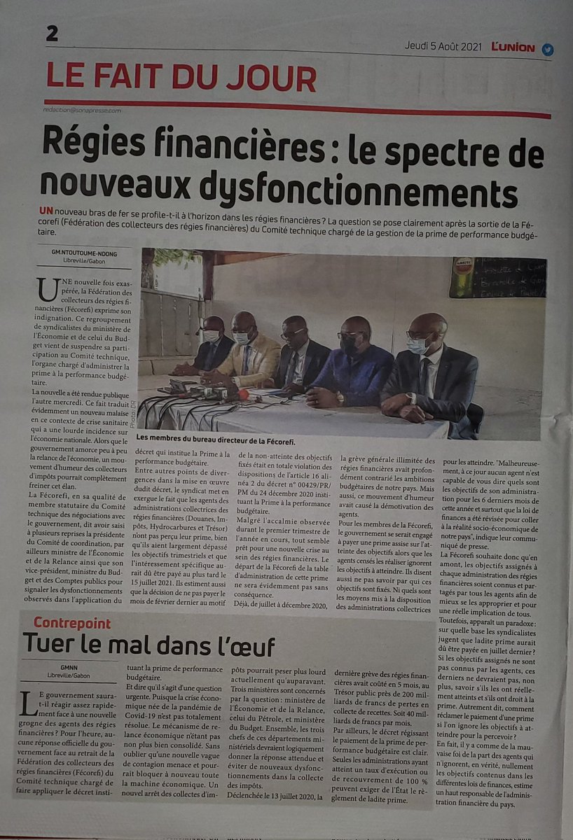 Même lorsque le <a href="/PresidentABO/">Ali Bongo Ondimba</a> signe un décret des Ministres trouvent quand même le moyen de vouloir l'opposer à sa population. Doit-on nécessairement en arriver là ?
<a href="/OssoukaRaponda/">Rose Christiane Ossouka Raponda</a> <a href="/NoureddinBV/">Noureddin Bongo Valentin</a> <a href="/NzeMichelPhili4/">Quasimodo</a> <a href="/nickyo67/">Nicaise OTOUNGA</a>