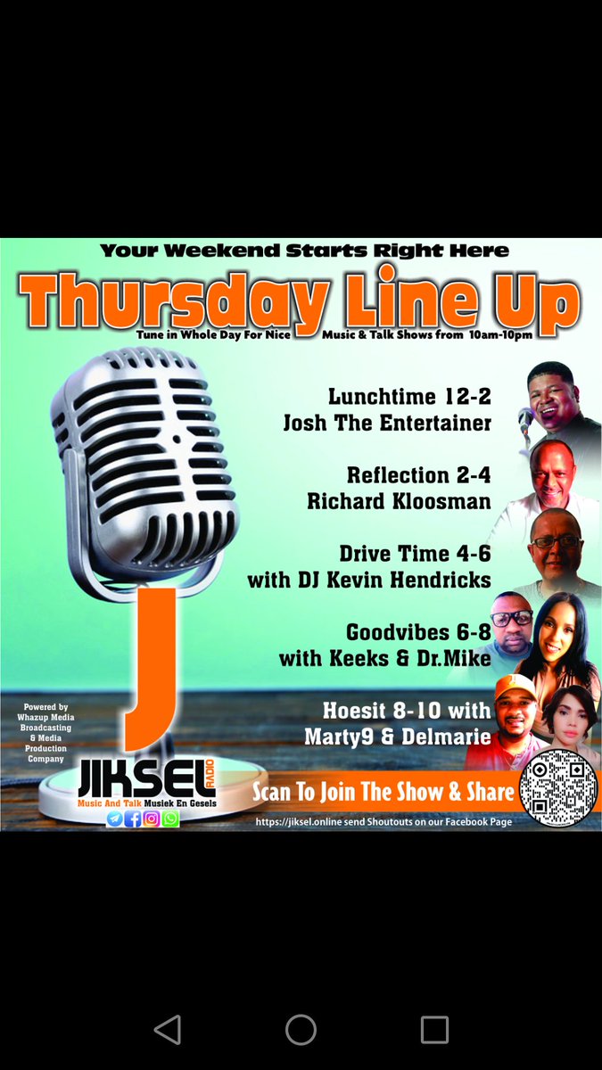 Your weekend starts right here on <a href="/jikselradio/">JikselRadio</a> with another jam packed line up all day....

Share your views

Join on the link: jiksel.online
and press play (link also in the bio)

Shoutouts and voice notes chat.whatsapp.com/J7ShiIOyfZD5Yx… 
join the group