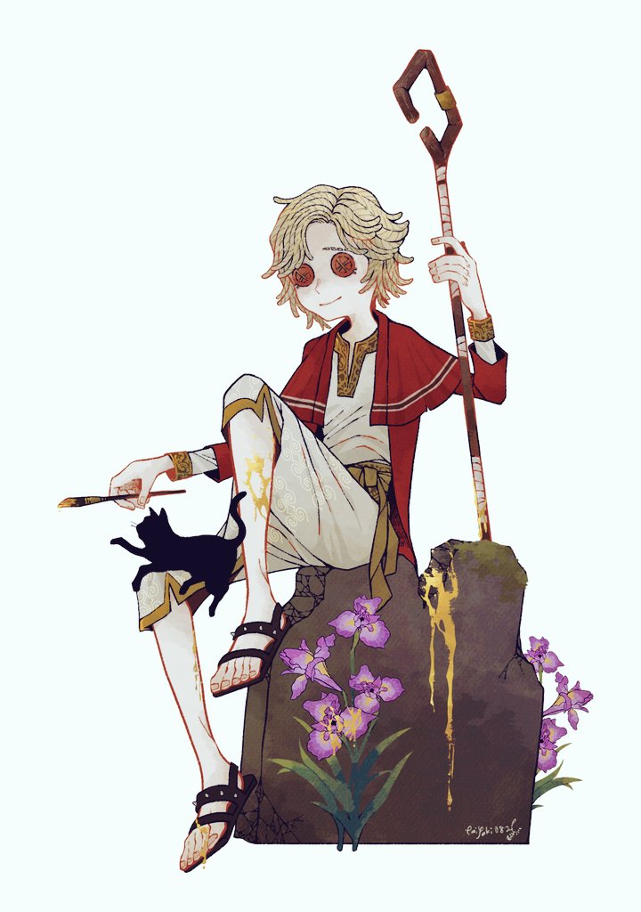 第五人格 缶バッジ 遡及 墓守 地獄の縁の金色 #第五人格イラスト 遡及墓守たのしみだな………
