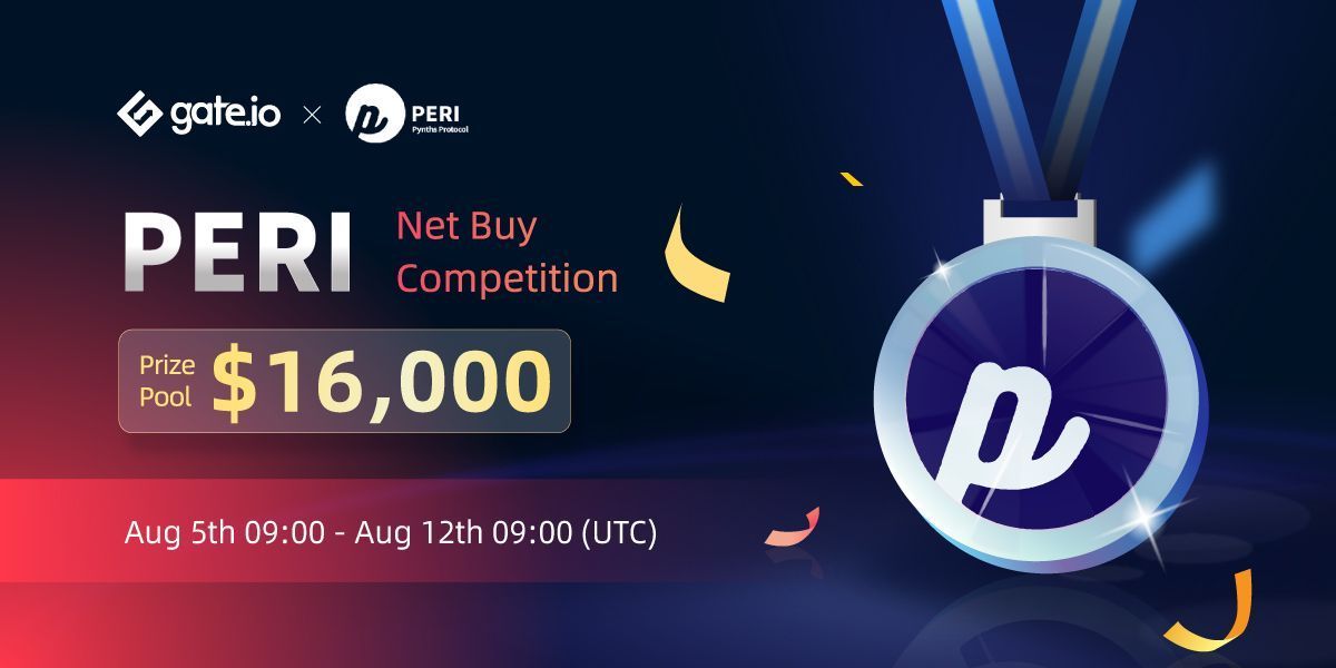 🔥  Rewards of $16K $PERI at Gate.io @PERIfinance 

⏳ Duration: Aug 5, 09:00 -- Aug 12, 09:00 UTC
🔸 First 600 Depositors to Share $3K #PERI 
🔸 $2K for New Users who Register & Trade

➡️Details: gate.io/en/article/217…

#Crytpogiveaway