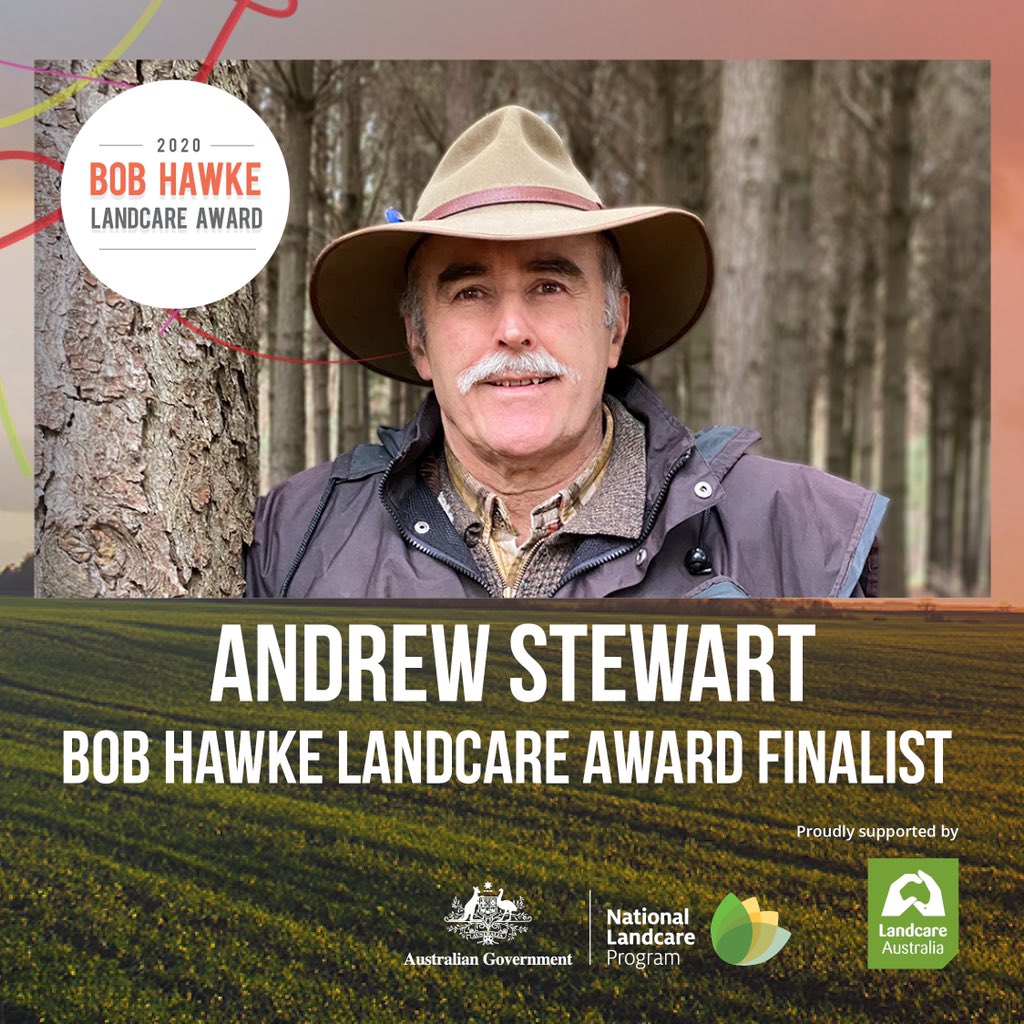 Congratulations Andrew Stewart

Winner of the 2021 Bob Hawke <a href="/LandcareAust/">Landcare Australia</a> Award 👏

#landcareconf21