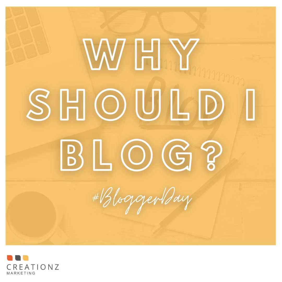 CreationzBuzz's tweet image. Today is #bloggerday! 💻

At Creationz Marketing, we&apos;re all keen bloggers - However, you may ask yourself why should I blog?

#Nottingham #Nottinghamshire #Beeston #Notts #EastMidsHeadsUp #Blogging #Marketing