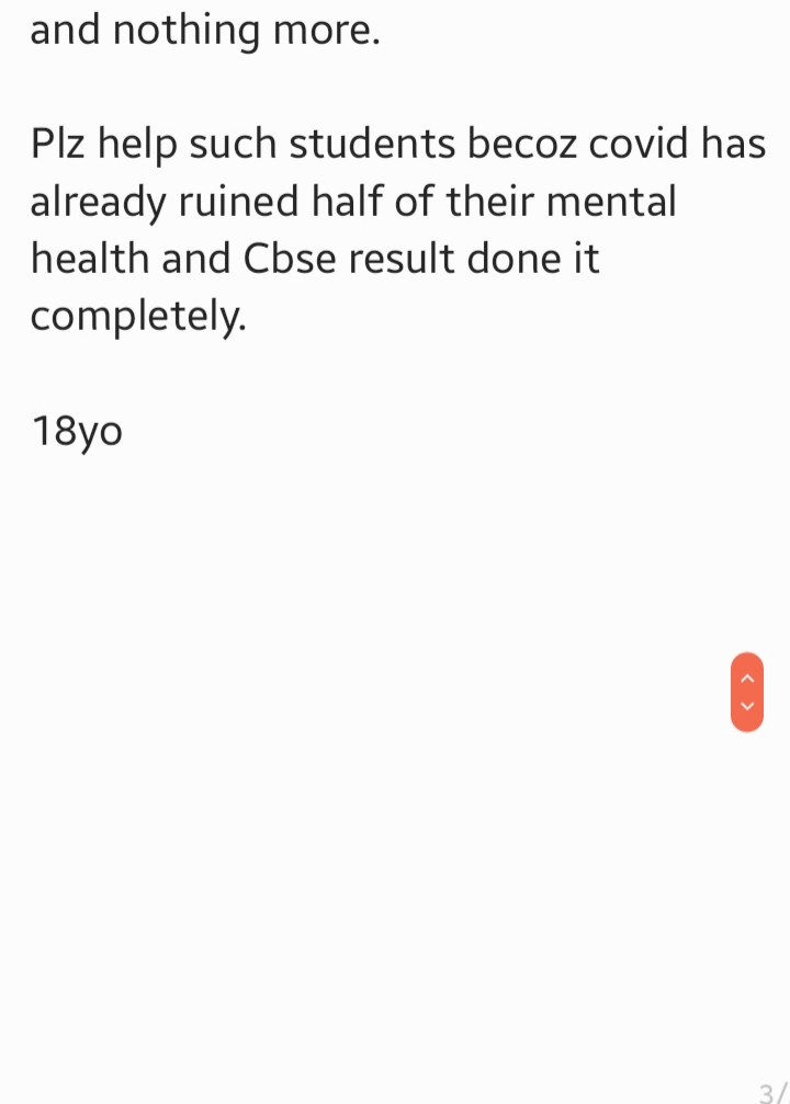 heyavinashh's tweet photo. @cbseindia29
#cbseresults2021 are not based on Merit ...they are based on how teacher know u and how much u have supported ur school.
It had ruined many students dream.
Plz read once for #Student
@PMOIndia
@AllCBSENews
#CBSEResults
#cbsescam
#resultscam
#Class10Results https://t.co/FbHJlw6Dau