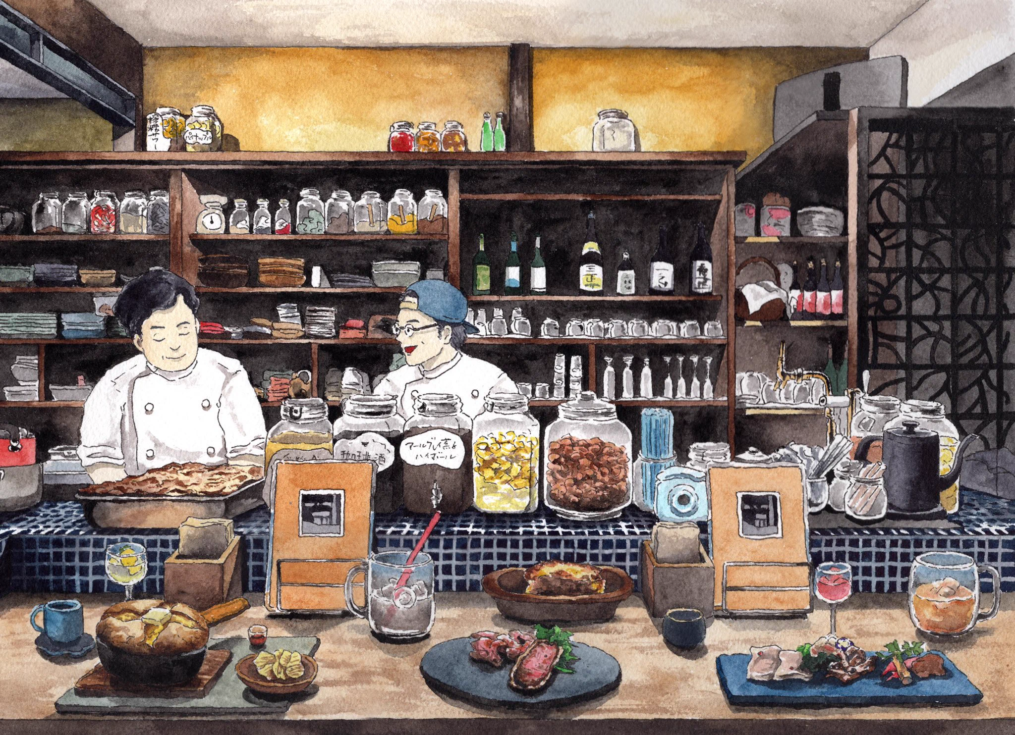居酒屋のホットケーキが美味しかったのでツイートした結果？バズって店からお礼に絵を貰うwww