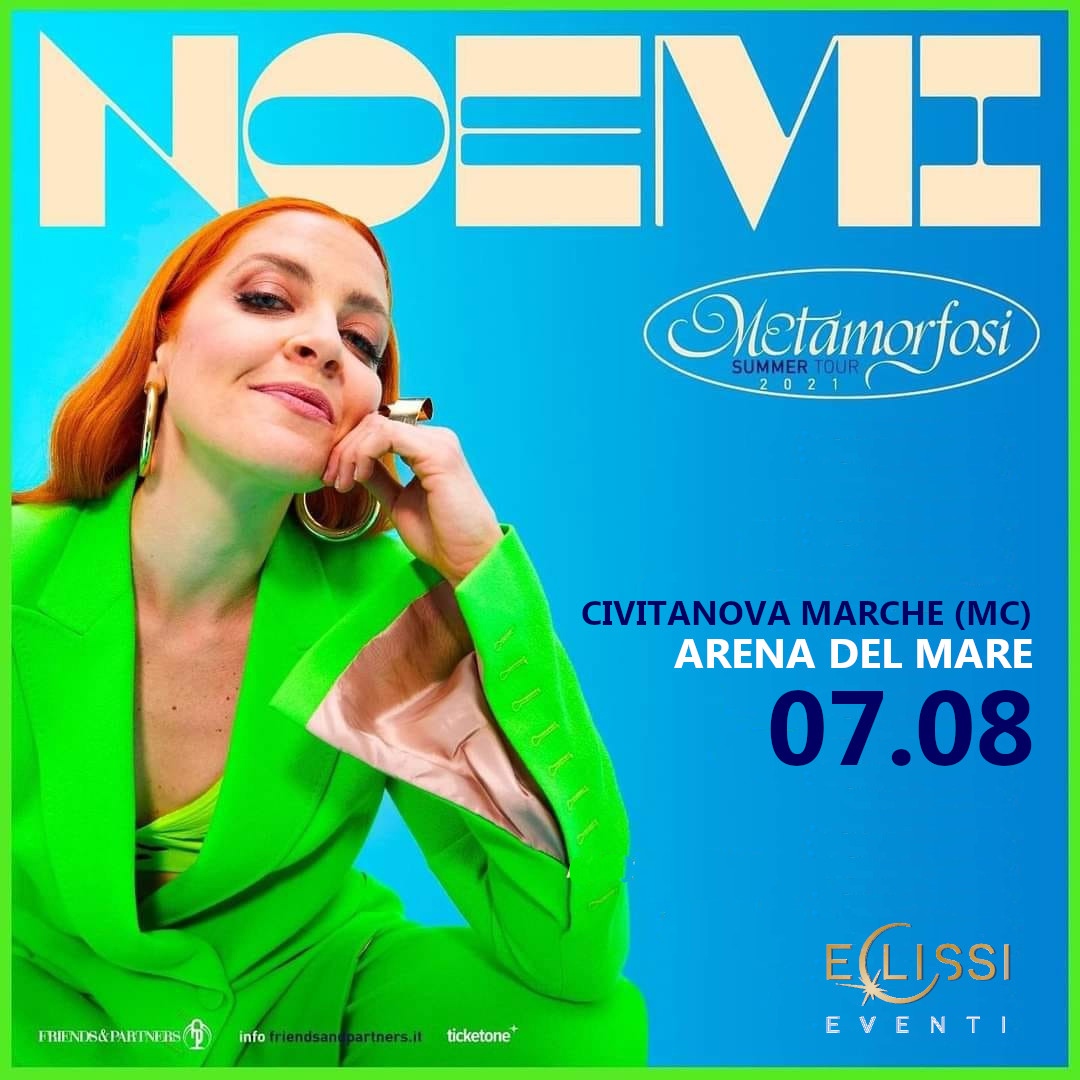 Sabato 7 Agosto, presso l'Arena Varco sul Mare di Civitanova Marche (MC) arriva: <a href="/noemiofficial/">Noemi</a>

Credits: @eclissieventi / @civitanovamarcheturismo

#marchedinotte #civitanovamarche  #noemi #eclissieventi #live #concerti #concert #marche #destinazionemarche #marchetourism