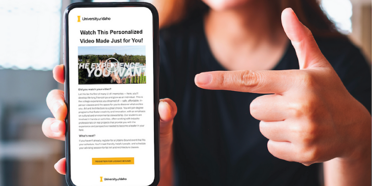 XMPie's tweet photo. The University of Idaho doubled its email open rates by adding personalized videos produced by the XMPie’s Video Personalization Service (XVS). See how they did it in the latest XMPie Customer Success Story https://t.co/ASfaHaF8ff 
#PoweredByXMPie #PersonalizedVideo https://t.co/6OTk3MN8sr