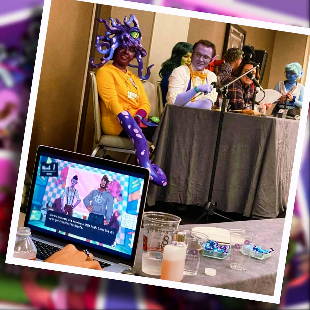 SnowDayJ's tweet photo. First time for everything. Even panels!
#monsterprom #monsterpromcosplay #liamdelioncourt #zoe #panel #cosplay https://t.co/05hpaSL6Q4