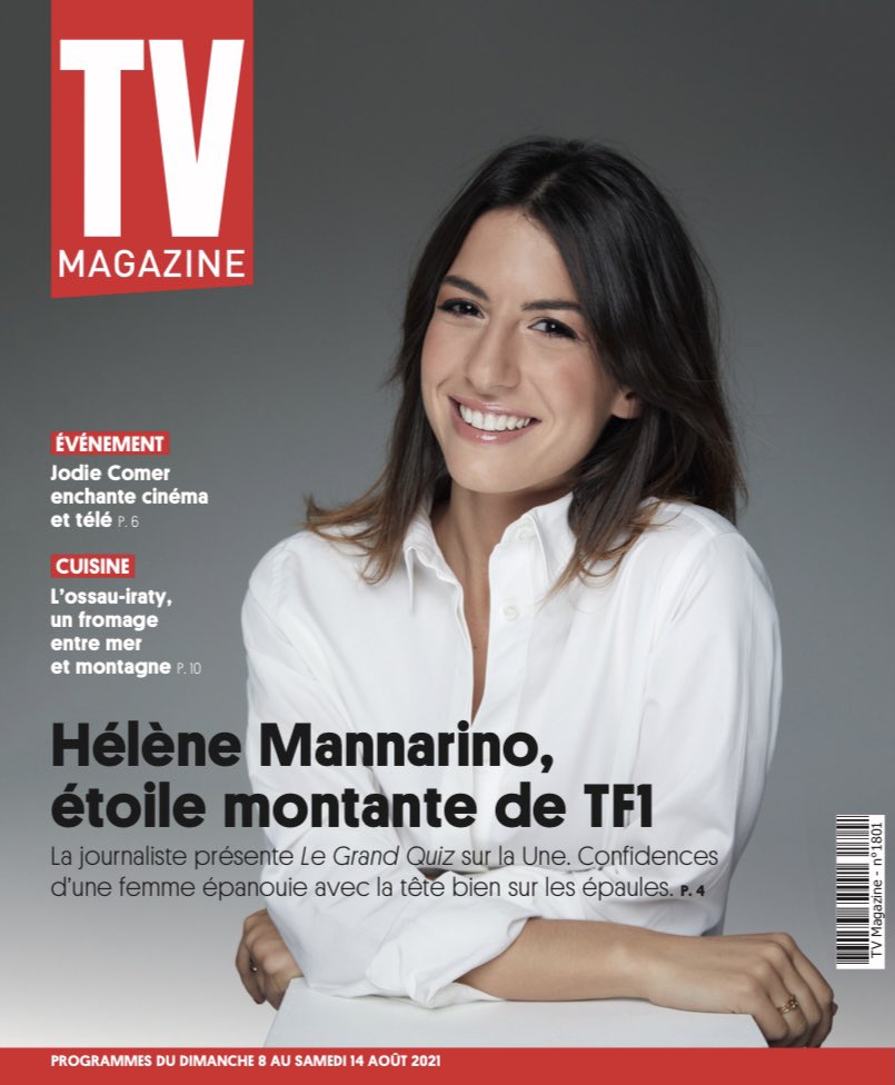 En Une de <a href="/TVMAG/">TV Magazine</a> <a href="/HeleneMannarino/">Hélène Mannarino</a> pour #legrandquiz le samedi 14/08 à 21:05 <a href="/TF1/">TF1</a> et sa rentrée à la matinale de <a href="/LCI/">LCI</a> #Appelsdurgence et #lesgrandessériesdocumentaires <a href="/tfx/">TFX</a> #Rétroscopie <a href="/TMCtv/">TMC</a> 👏
Merci <a href="/nicovollaire/">Nicolas Vollaire</a> <a href="/Philarroque/">Philippe Larroque</a> #PaulDelort <a href="/DCanivez/">Damien Canivez</a> 👍