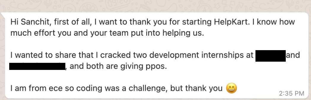 guptasanc's tweet photo. 5 offers in a day.

HelpKart is rolling at an altogether different level.

So happy for the people who cracked the role and many more to come.

P.S: If you know someone looking for a job or if you're hiring, please try https://t.co/jiQUwsQTj0. https://t.co/aTKqrSdqCq