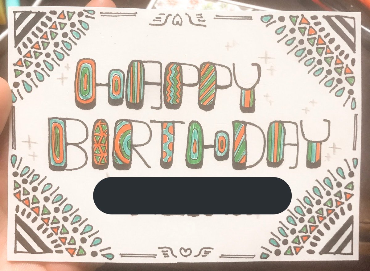 狸ち 誕生日カード イラスト 創作 手作りカード