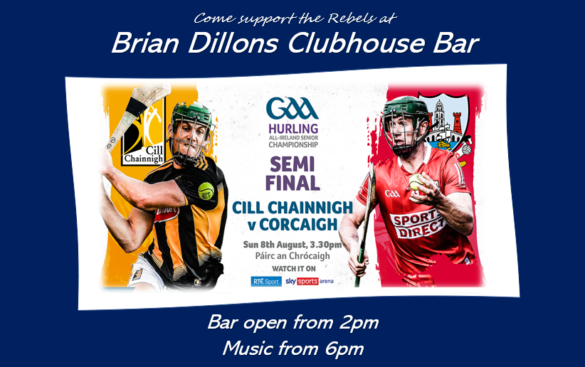 BrianDillonsGAA's tweet photo. Brian Dillons Clubhouse Bar opening times for the weekend:
Thursday: Open 7pm - Bingo 8pm
Friday: Open 5pm
Saturday: Open 4pm - Limerick v Waterford 5pm
Sunday: Open 2pm - Cork v Kilkenny 3.30pm &amp; Music from 6pm https://t.co/ha2DqyjCOs