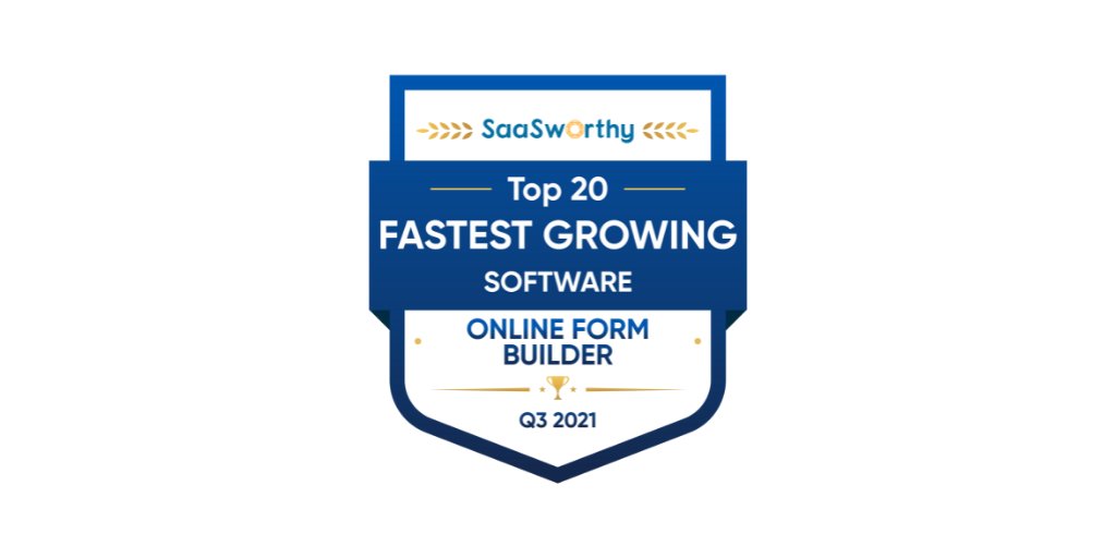 saasworthy's tweet image. SaaSworthy ranks Formkeep as the Fastest Growing Software in Online Form Builder.

buff.ly/3lzPT6u

Well done team @formkeep! 

#saasworthy #formkeep #awards #onlineformbuilder #saas