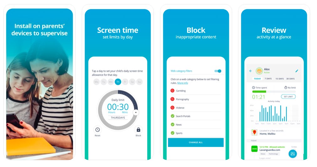 🔵👩‍👩‍👧‍👦🖥️Qustodio
هى اداة تسمح للآباء على حماية أطفالهم عبر الإنترنت، تمكنك من التعرف على كيفية استخدامهم للإنترنت ووضع حدود للوصول والحماية من المحتوى الخطير  وحجب المحتالين عبر الإنترنت.
ما عليك سوى تنزيل تطبيق على أجهزة الأطفال وبدء الإشراف التلقائي. 
🔗qustodio.com/en/