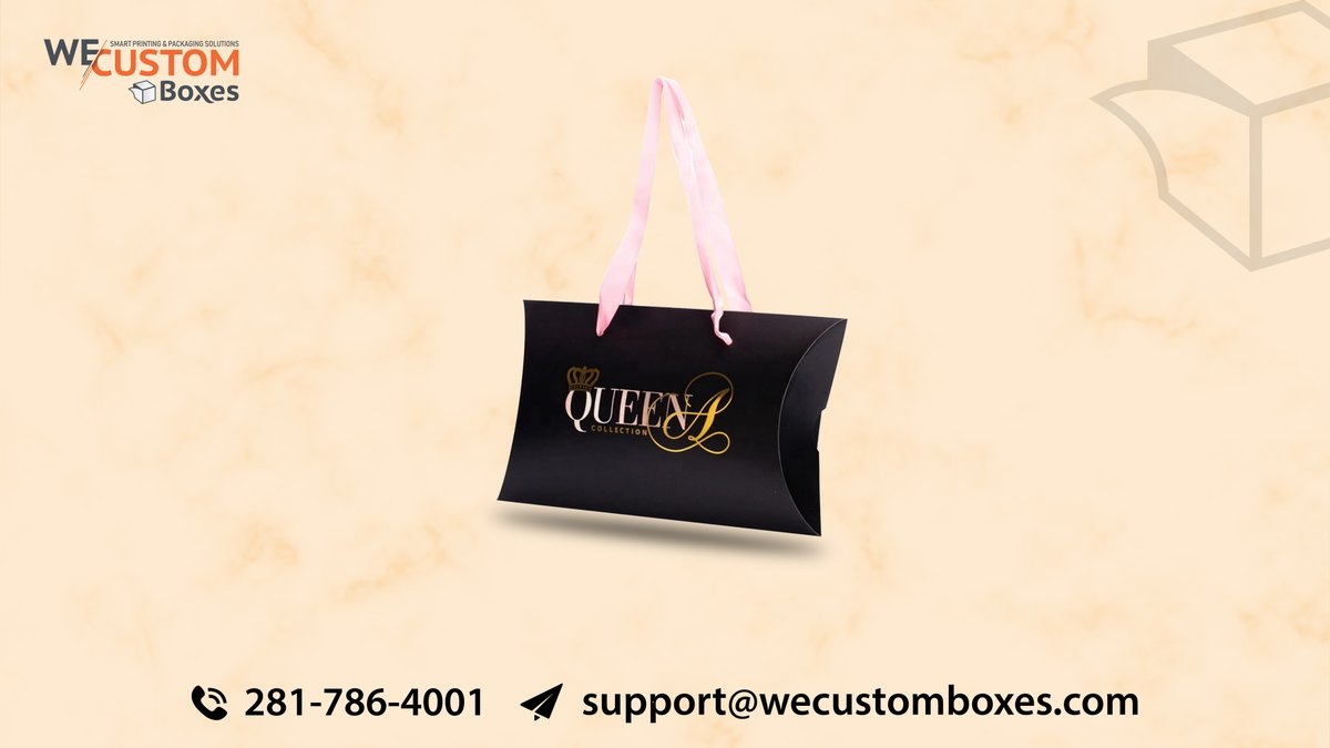 wecustomboxes's tweet image. We provide Pillow Box Packaging as a perfect packaging solution when there is a need to add beauty and value to the product that is packed inside it.
Order Now-bit.ly/3xwH3sI
Contact Us:1 281-786-4001
#customboxes #pillowbox #printedboxes #pillow #foodboxes #productbox